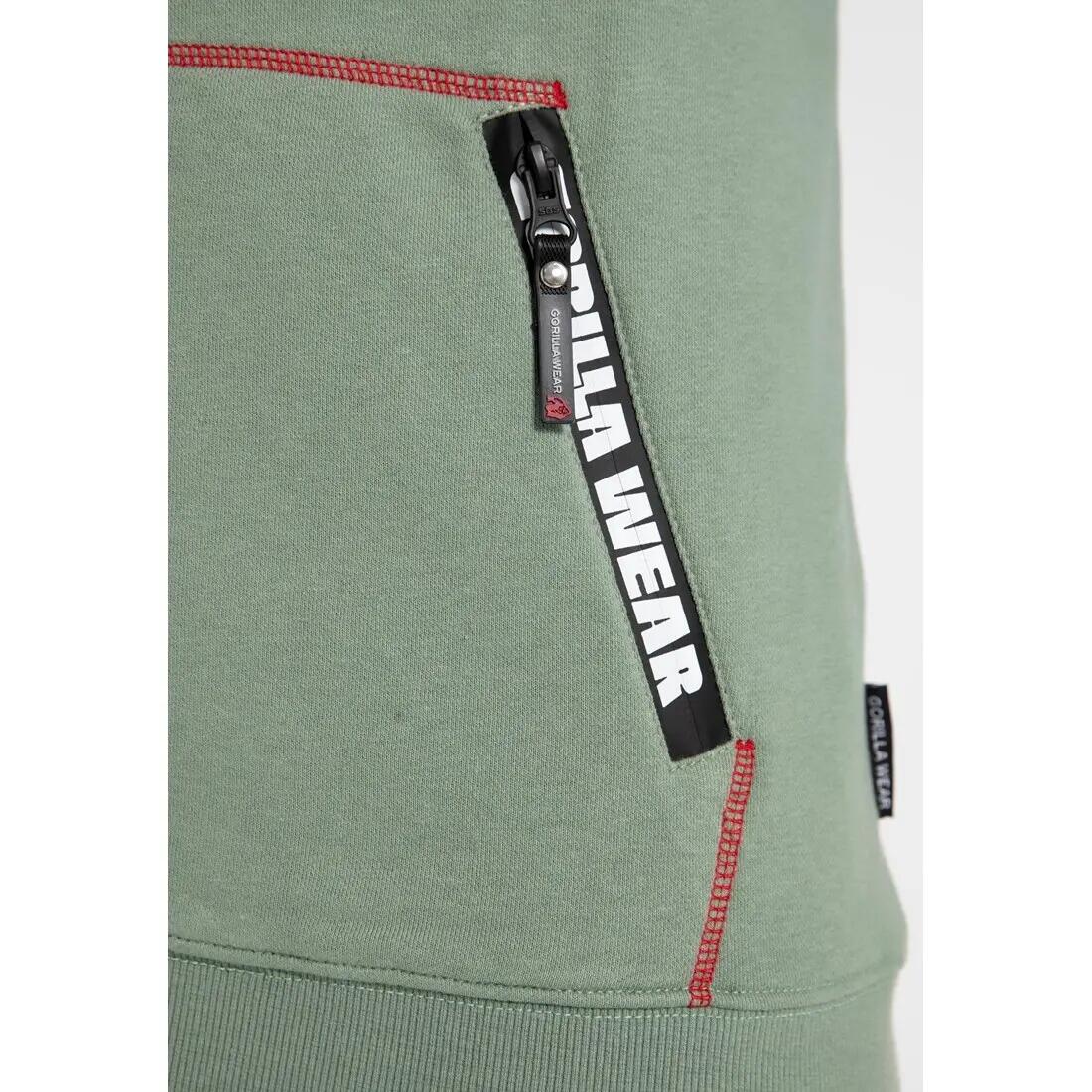 Georgia Felpa con cappuccio con zip - Verde 7/7