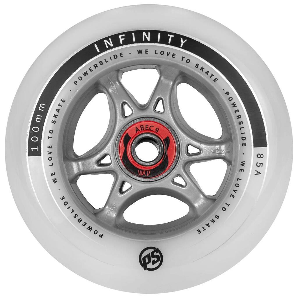 In-line skating wheel Powerslide Infinity 100 RTR Abec9/Spacer (x4)