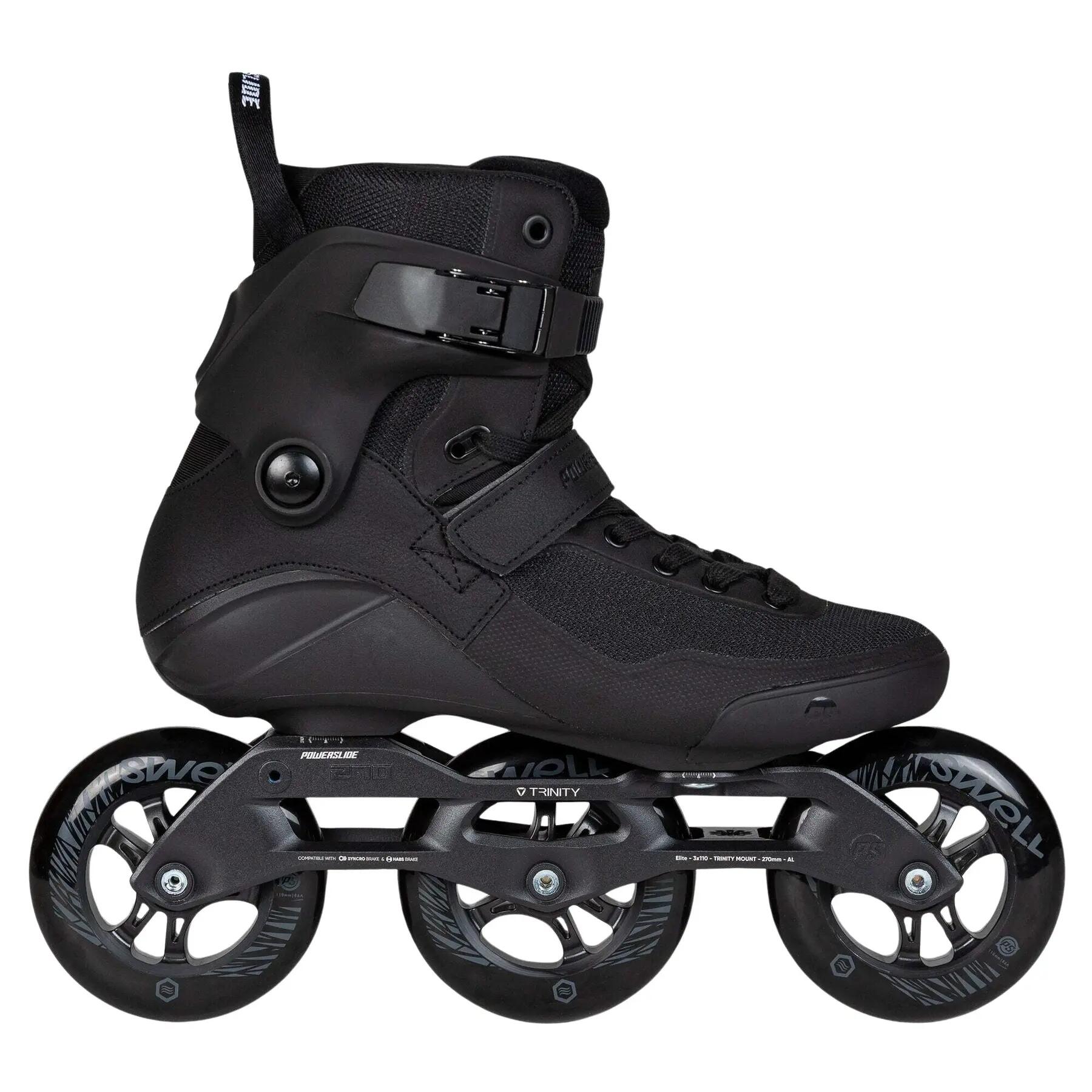 POWERSLIDE Swell Triple Black 110 role fitness inline