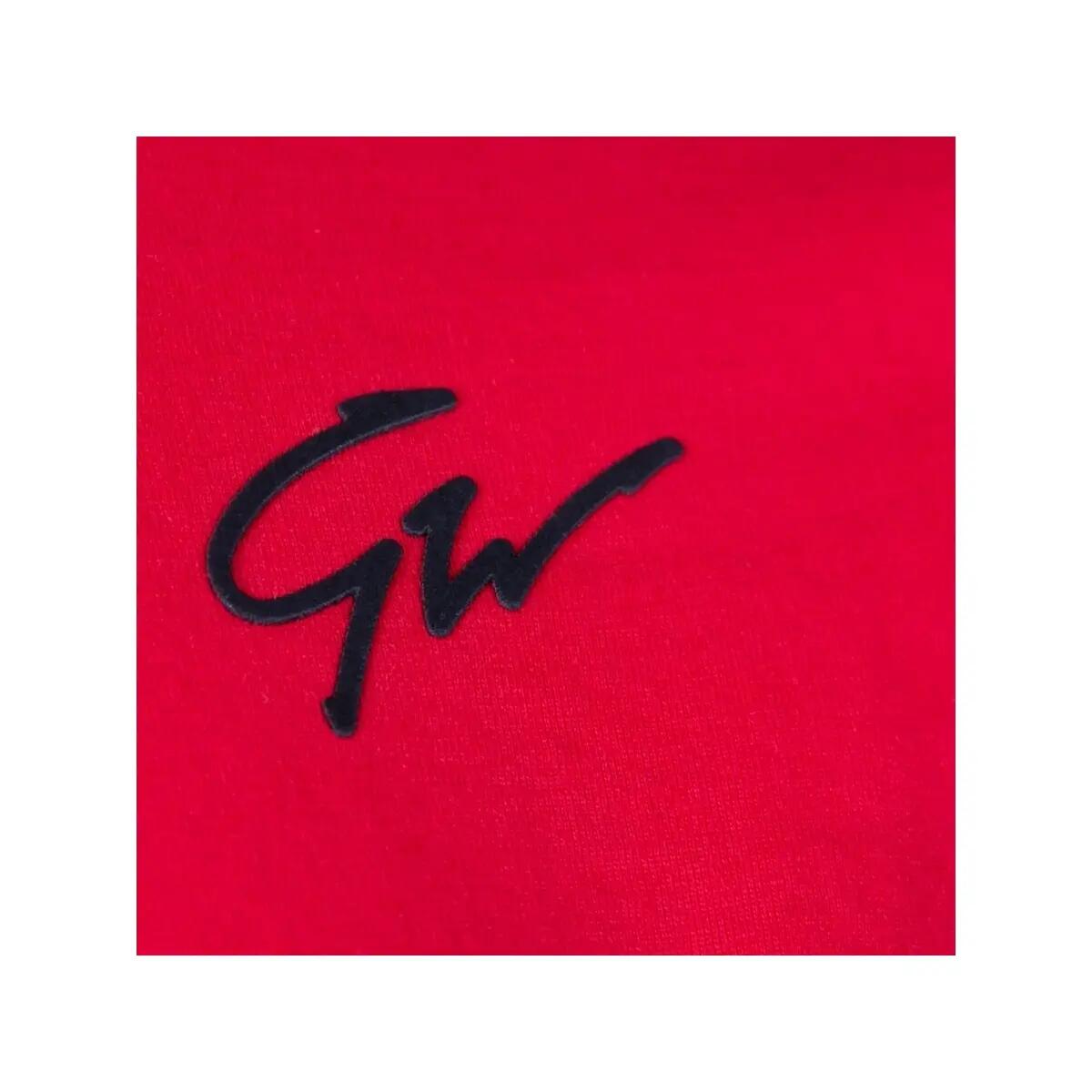 Camiseta Musculación Manga Corta Algodón Hombre GORILLA WEAR Chester Rojo 6/6