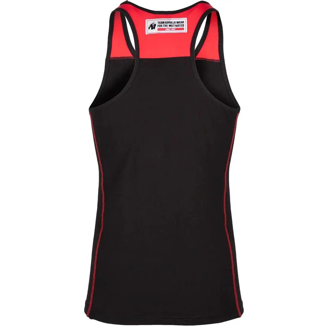 Wallace Tank-Top - Schwarz/Rot 4/5