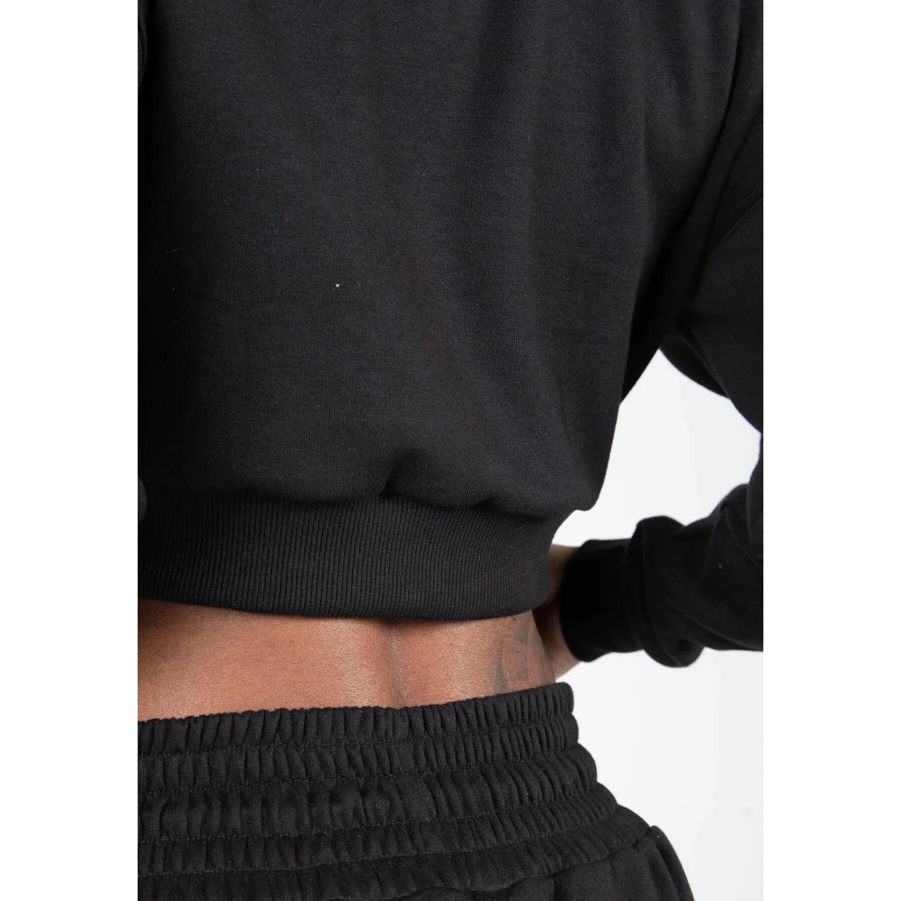 Ocala Cropped Felpa con mezza zip - Nero 7/7