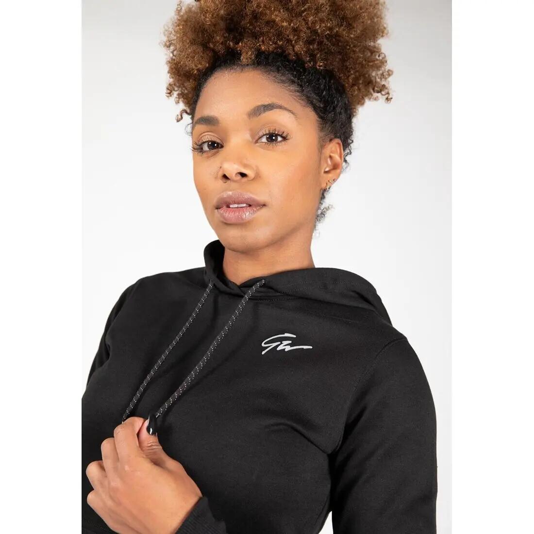 Pixley Top con cappuccio Felpa - Nero 7/7