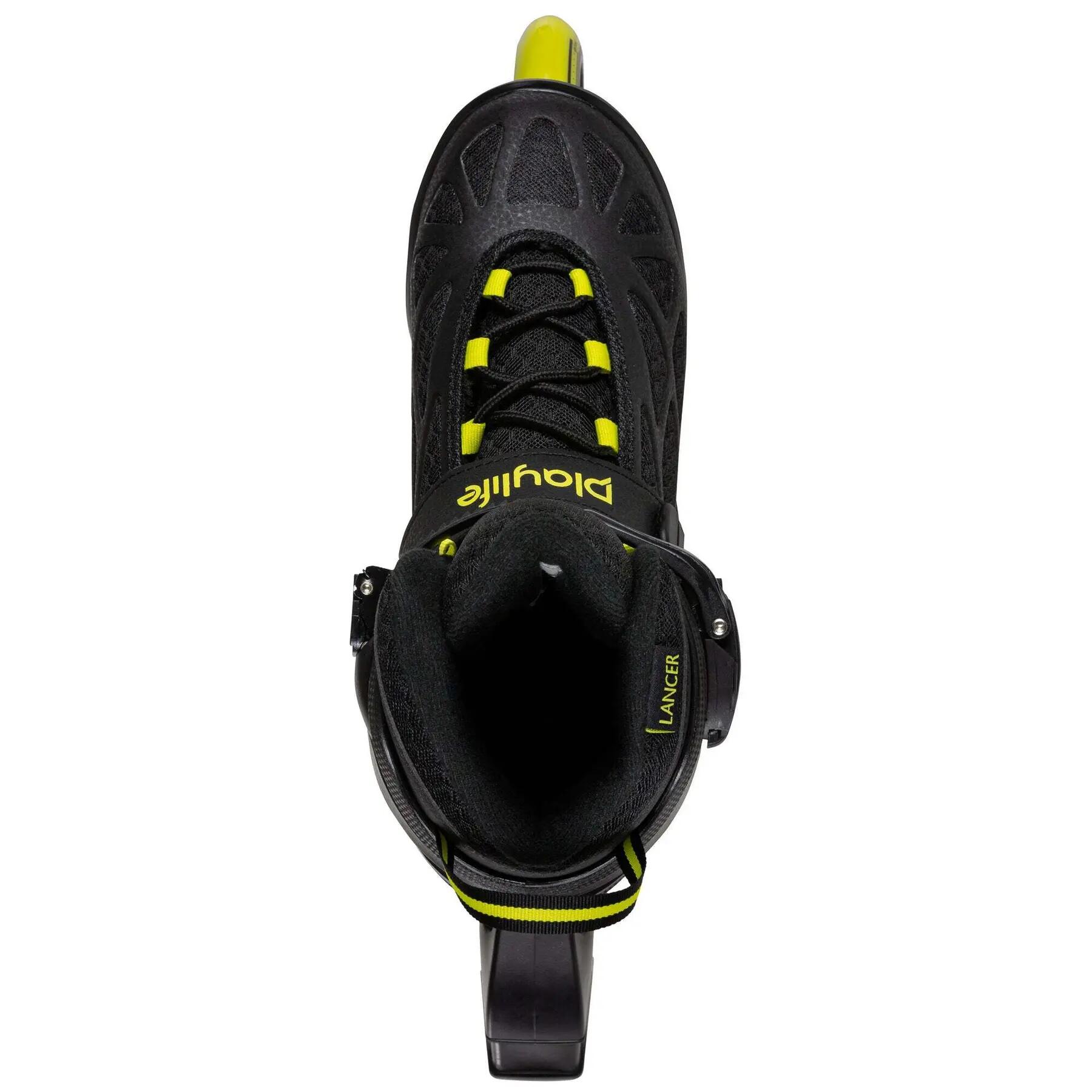 Playlife Inline Skates Lancer Black 84, pour hommes et femmes 84mm/82A roues 4/7