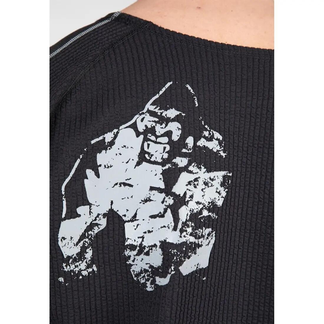 Camiseta Musculación Manga Corta Hombre GORILLA WEAR Buffalo Old School Negro 7/7