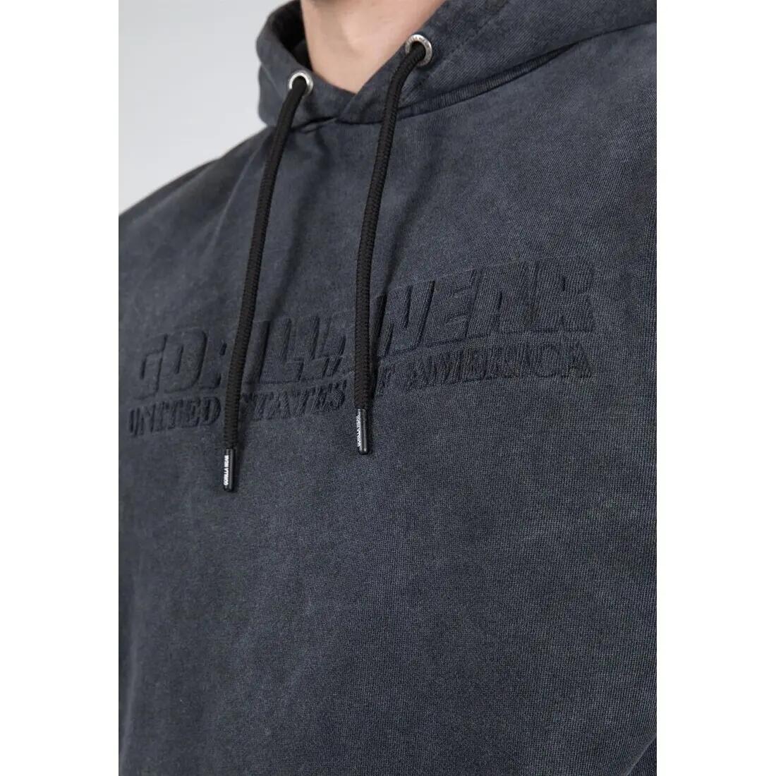 Crowley de los hombres Sudadera con capucha - Washed gris 7/7