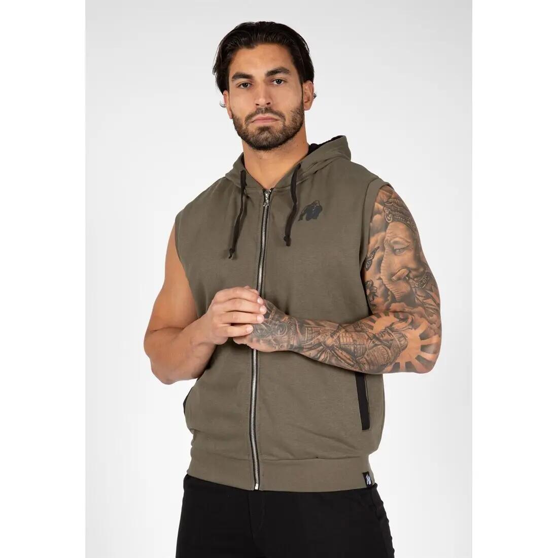 Hooded sweatshirt met rits Gorilla Wear Springfield 2/7