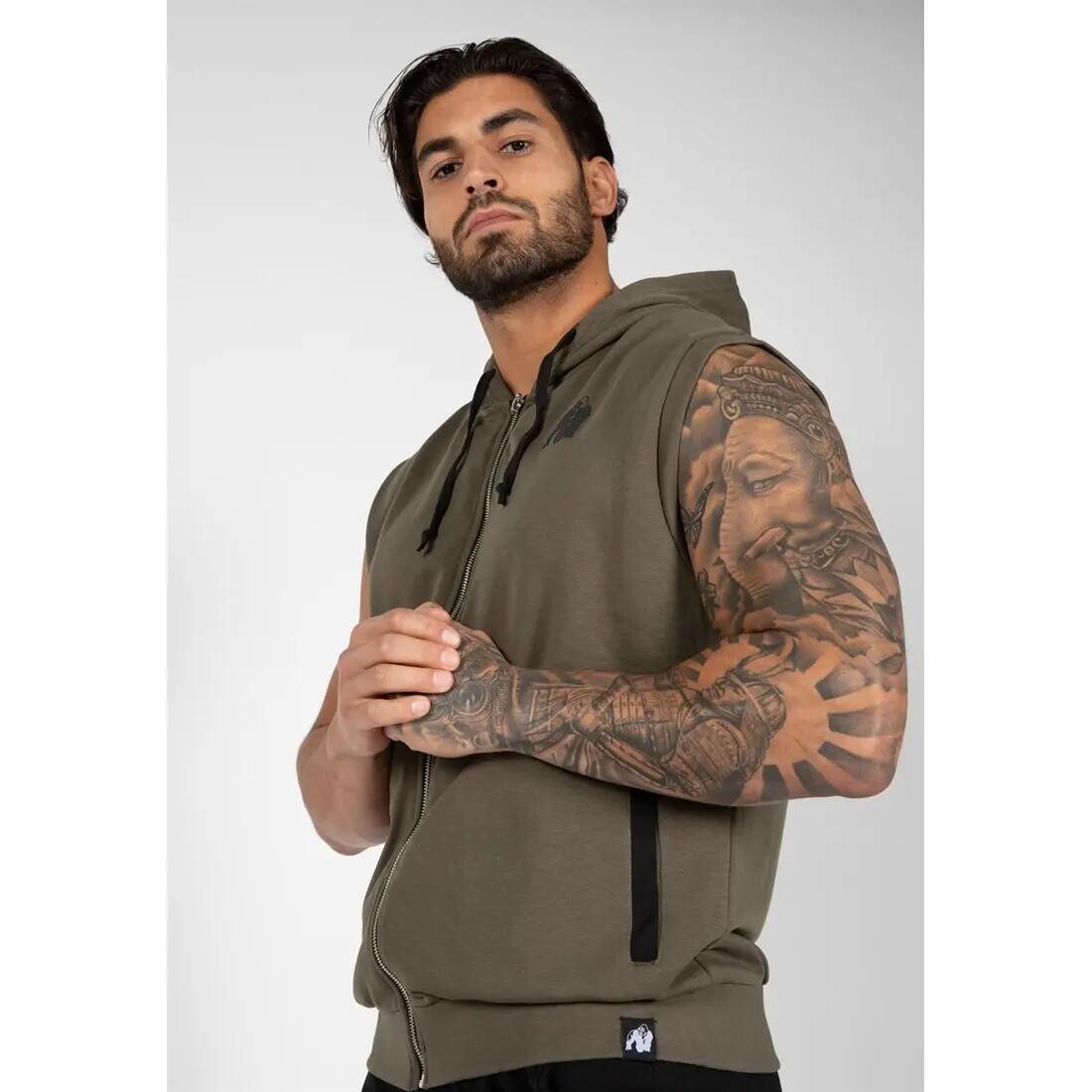 Hooded sweatshirt met rits Gorilla Wear Springfield 4/7
