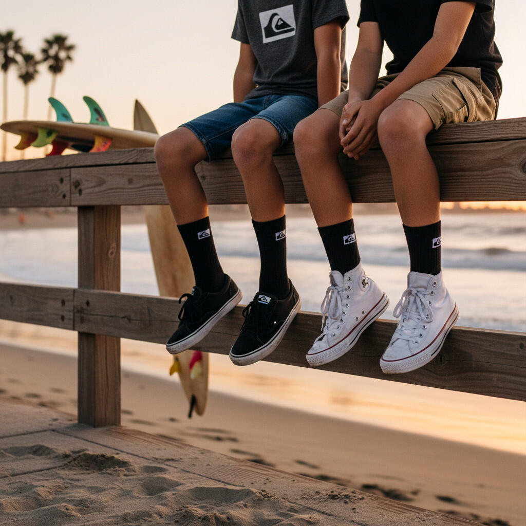 Quiksilver Sokkenpakket voor kinderen Crew Set van 6 paar Sport Cushioned 3/7