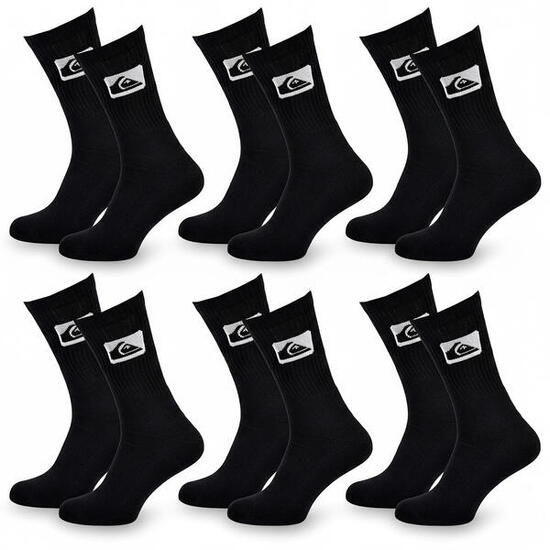 Quiksilver Pack de Chaussettes Enfant Crew Lot 6 Paires Sport Cushioned