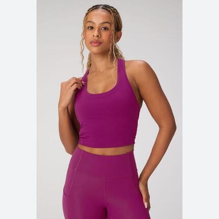 Damen Top Feather Tech+ Racerback Tank Aus Leichtem Gewebe