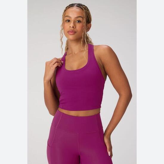 Damen Top Feather Tech+ Racerback Tank Aus Leichtem Gewebe