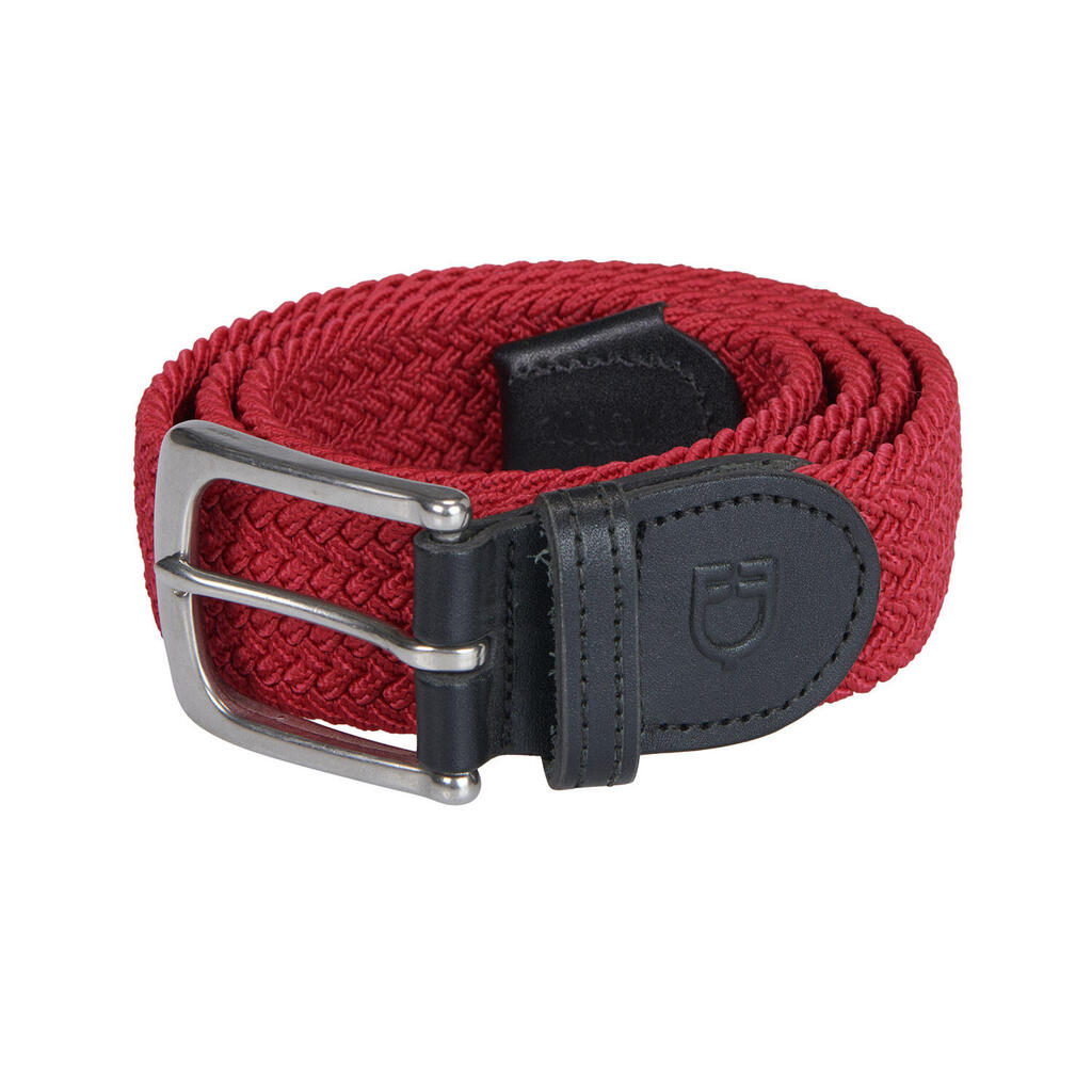 Braided elasticized belt