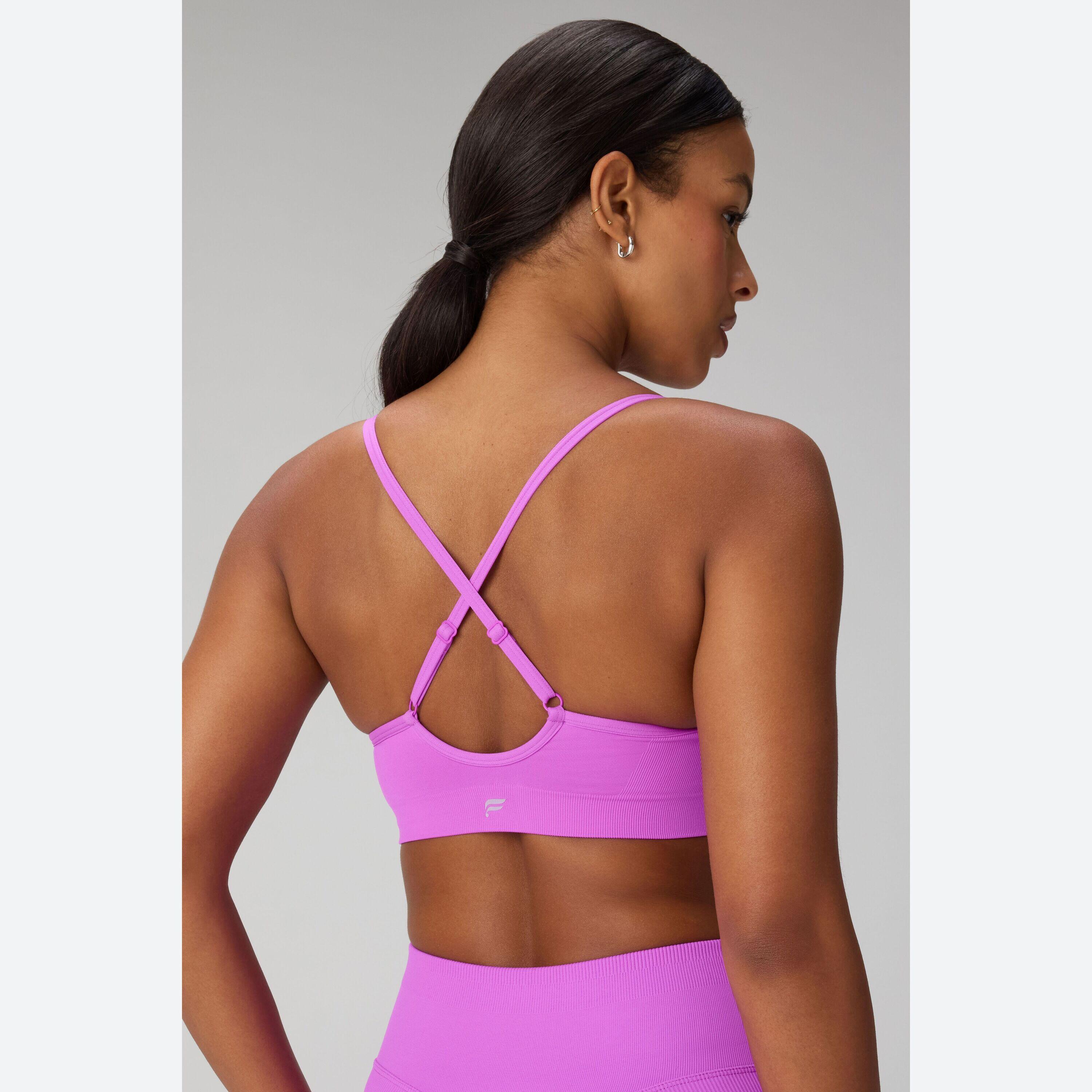 Soutien-Gorge À Bretelles Fines Et Sans Coutures, À Faible Adhérence Et Col Rond 3/4