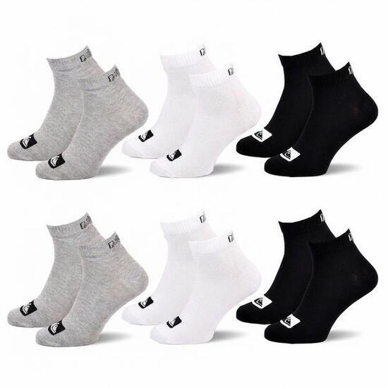 Quiksilver Pack de Chaussettes Enfant QUARTER Lot 6 Paires Sport