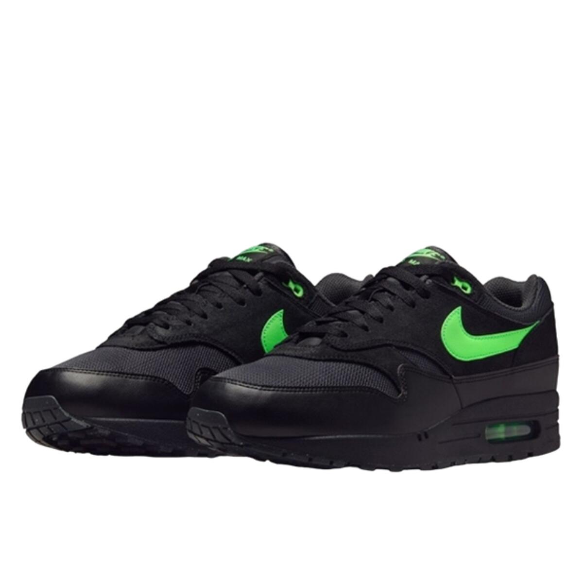 Chaussures  Air Max 1 Essential Black Green Strike 2/4