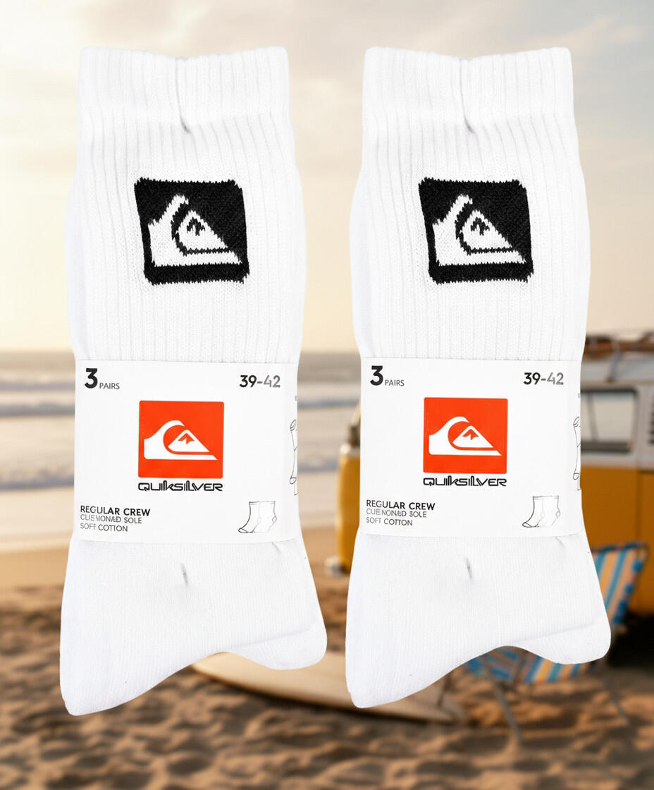 Quiksilver Sokkenpakket voor heren Crew Set van 6 paar Sport Cushioned 4/7