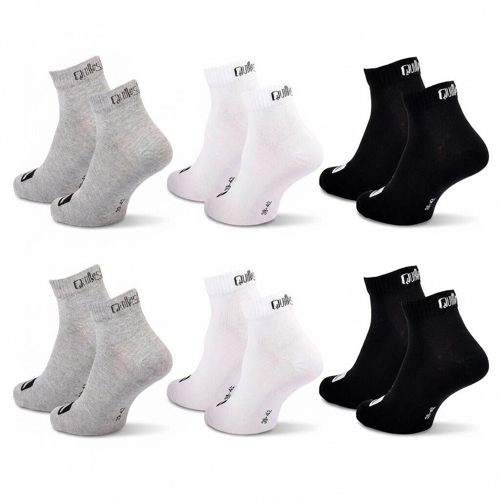 Quiksilver Confezione di calzini da uomo QUARTER Set da 6 paia Sport 4/7