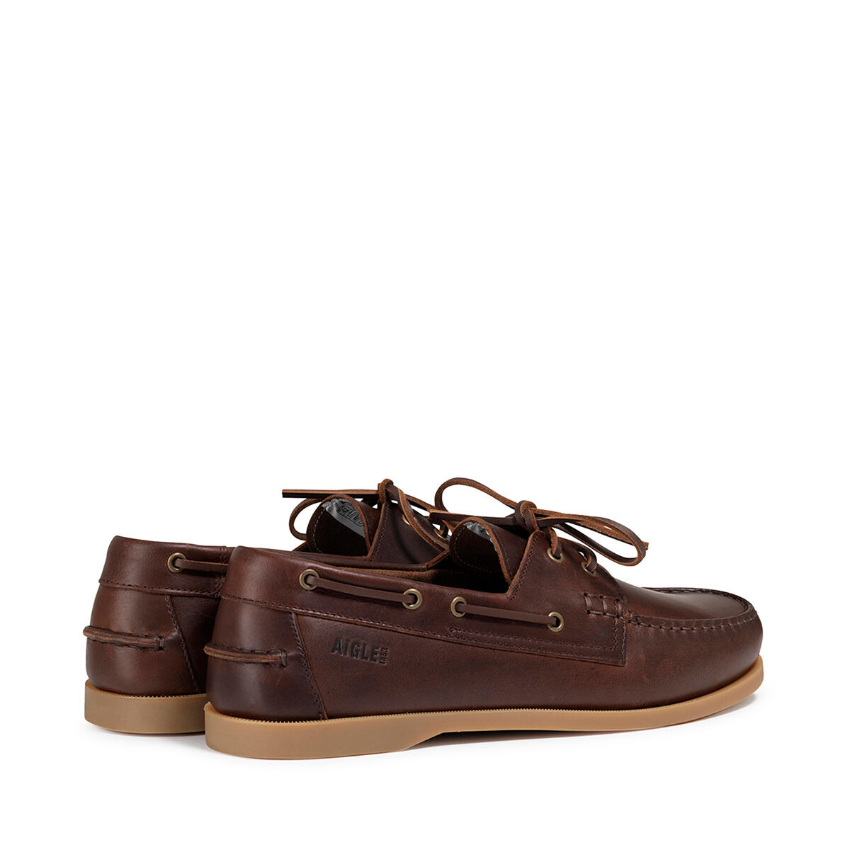 Chaussure bateau en cuir NEW NUBILA Femme Marron 3/3