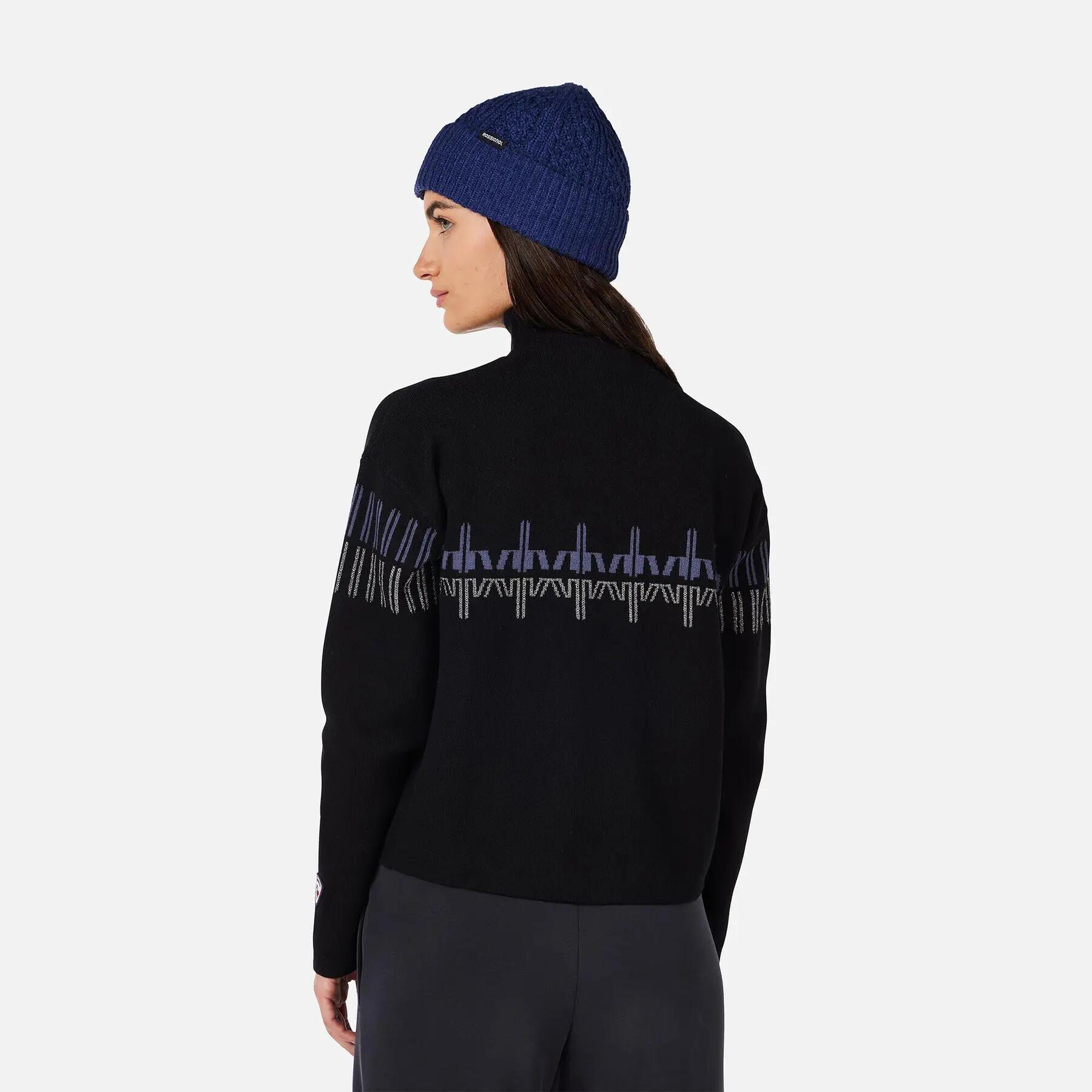 Pull col roulé à motifs femme Rossignol 2/5