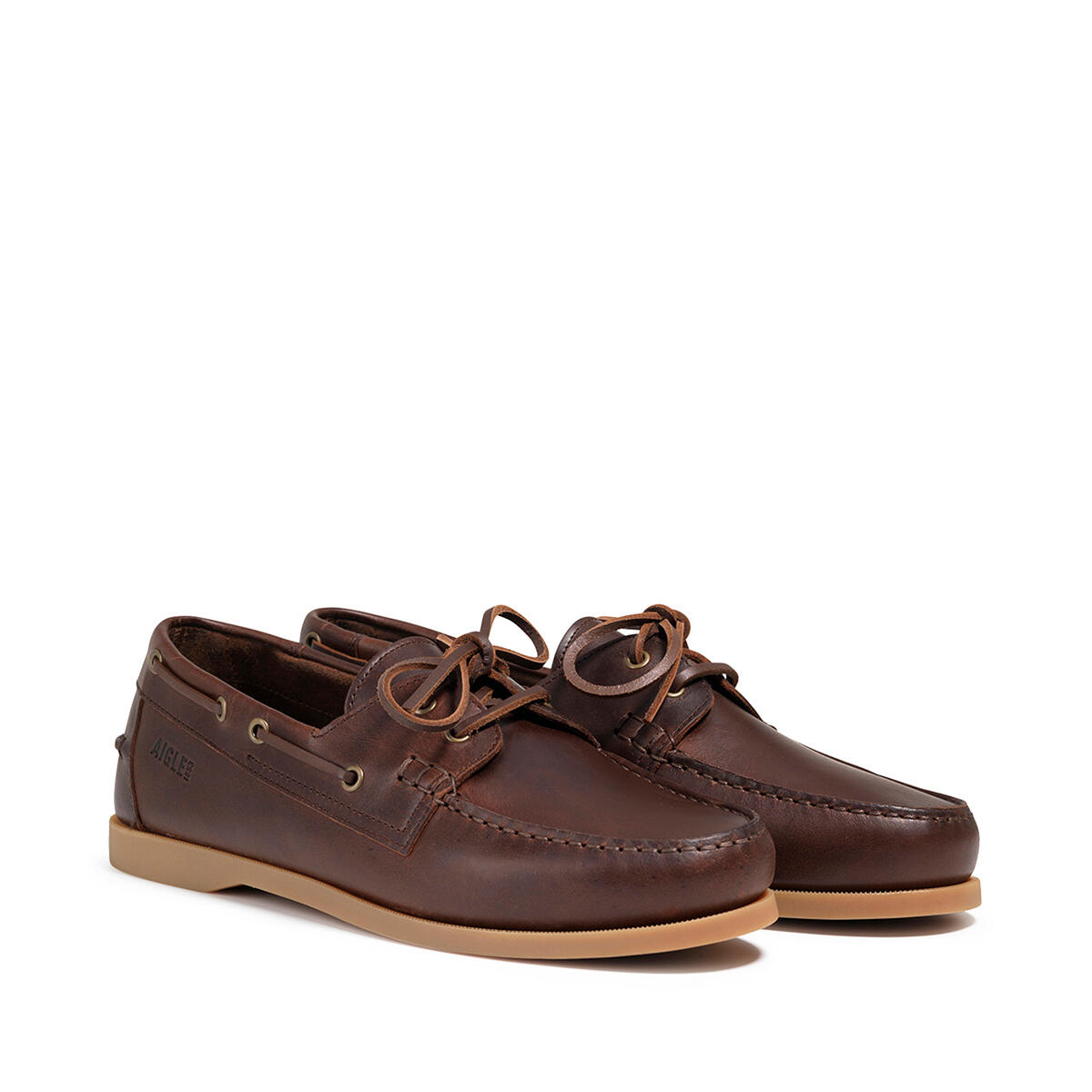 Chaussure bateau en cuir NEW NUBILA Femme Marron 2/3
