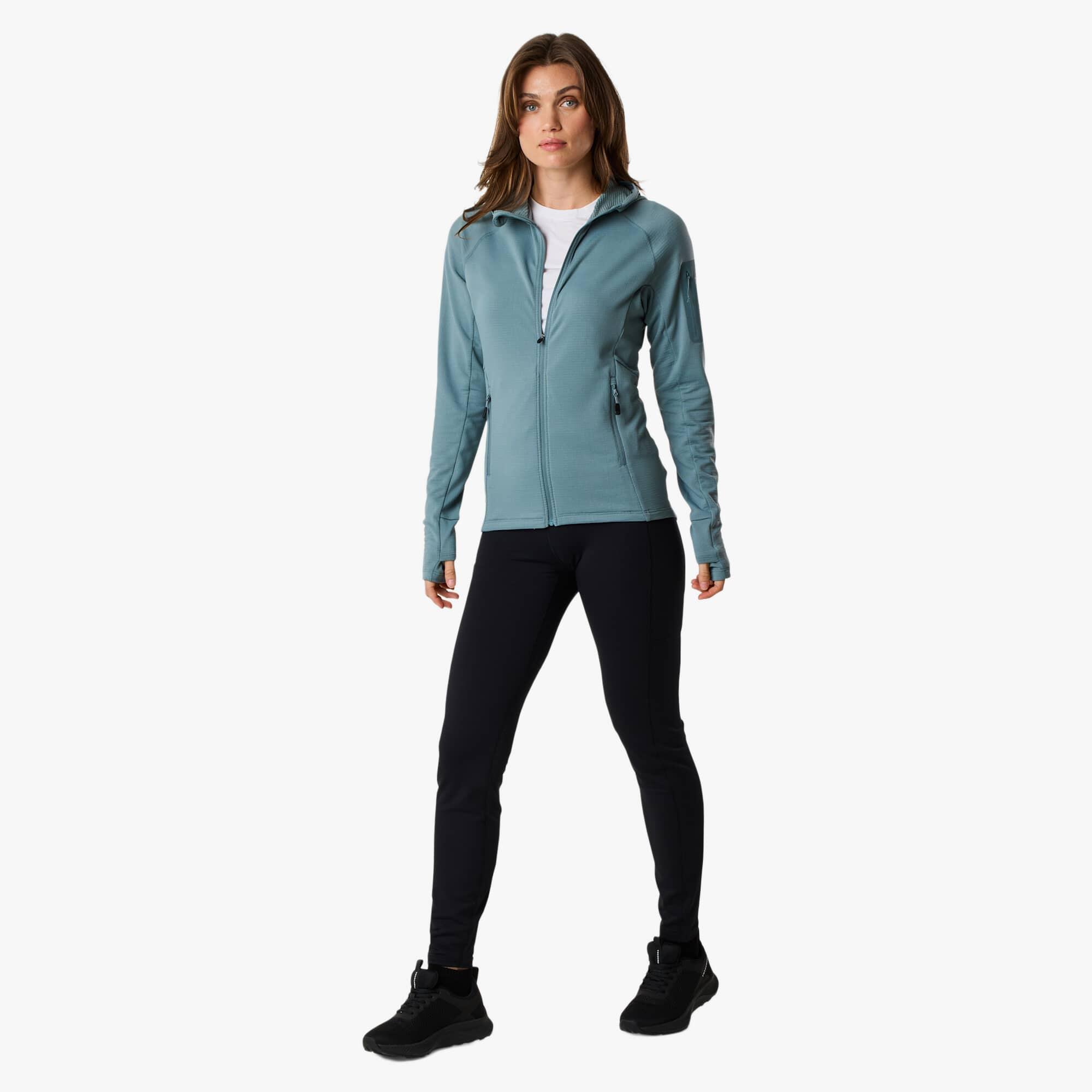 Felpa da allenamento da escursionismo da donna Ultra Light Tech Midlayer Hood 3/7