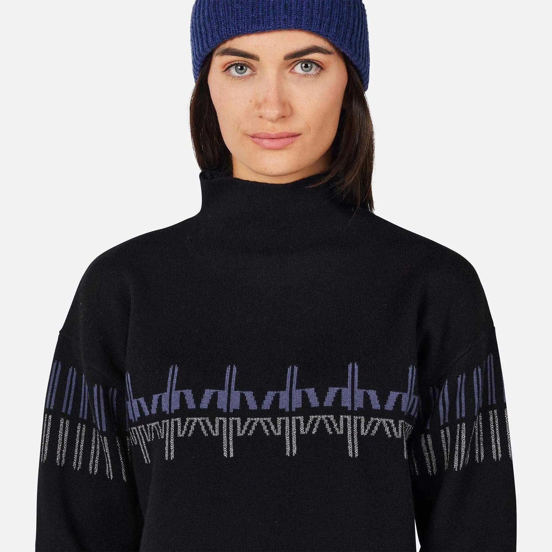 Pull col roulé à motifs femme Rossignol 5/5