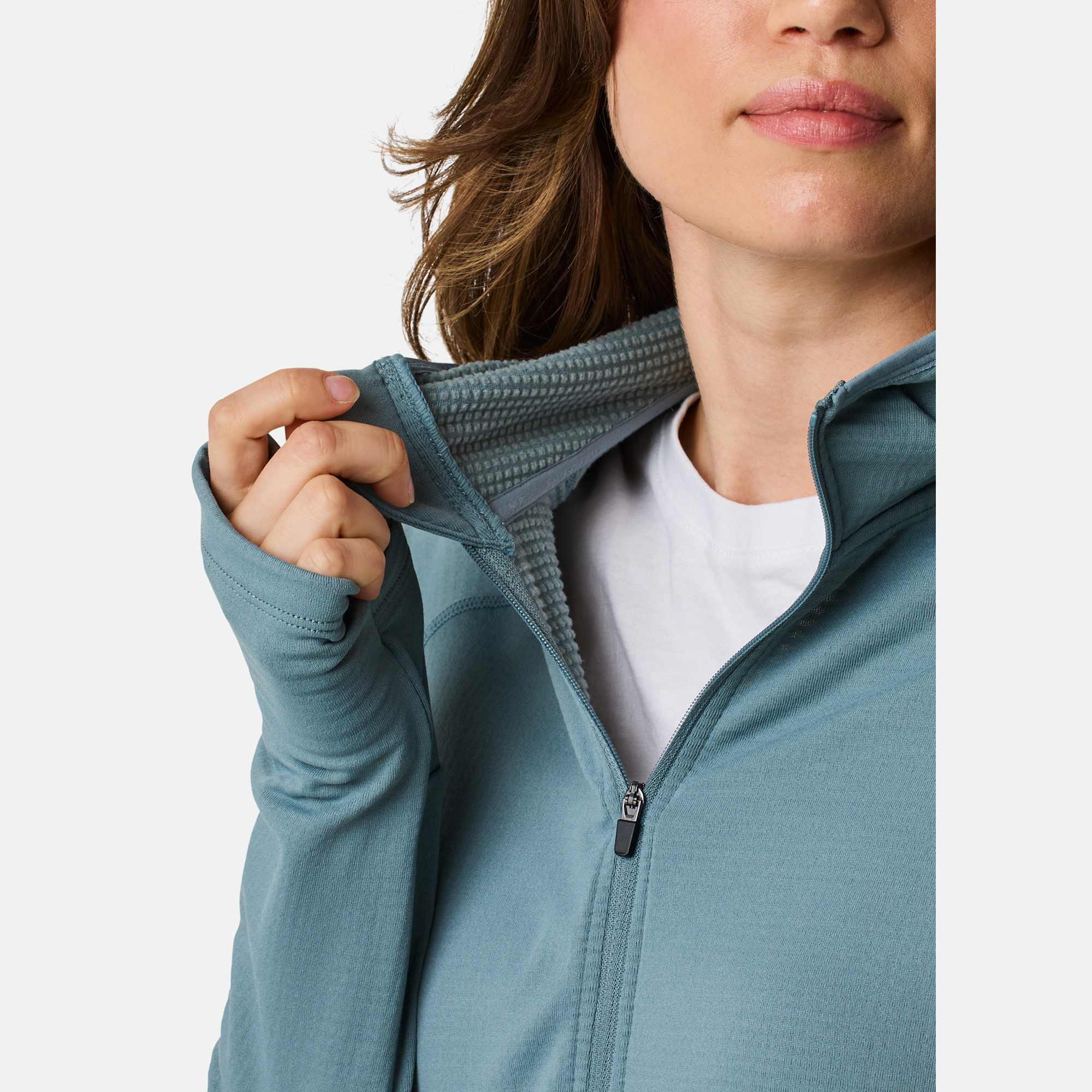 Felpa da allenamento da escursionismo da donna Ultra Light Tech Midlayer Hood 5/7