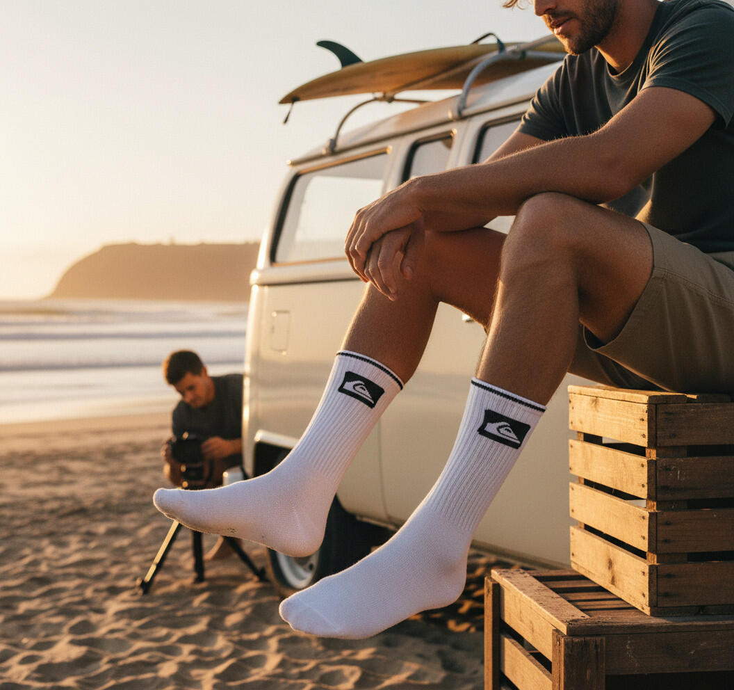 Quiksilver Confezione di calzini da uomo Crew Set da 6 paia Regular Lifestyle 3/7