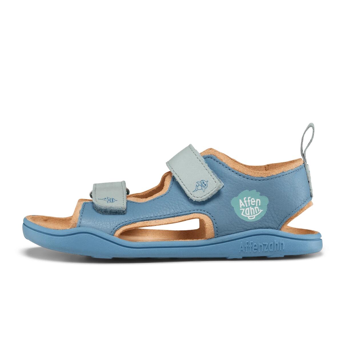 Affenzahn Sandal Leather Airy Shark  (01394-30211)