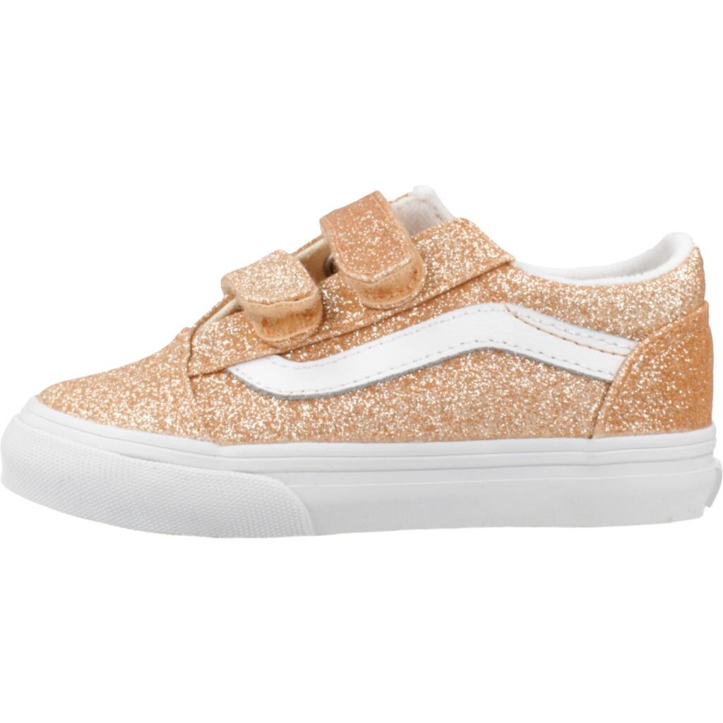 Buty VANS OLD SKOOL V GLITTER Pomarańczowy 2/5