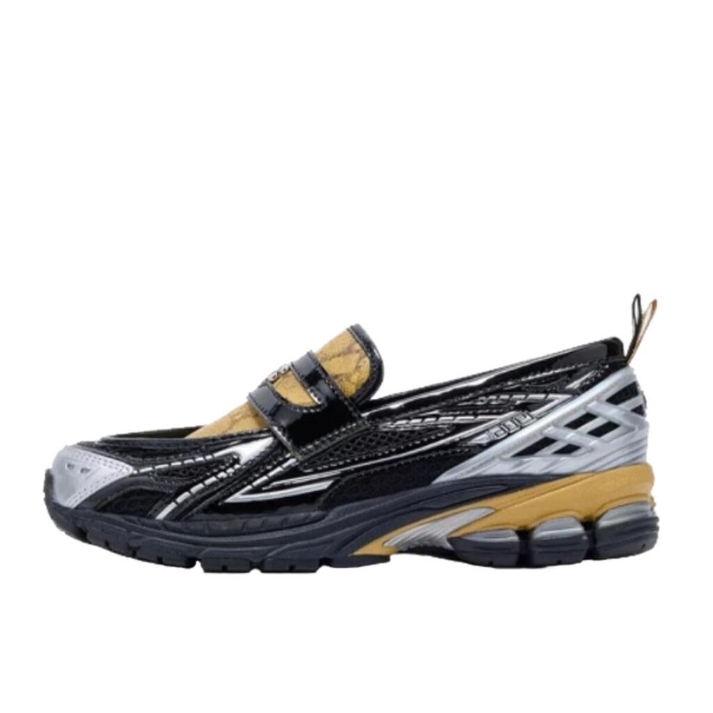 Shoes  1906L GANNI Black Fall Leaf Snakeskin