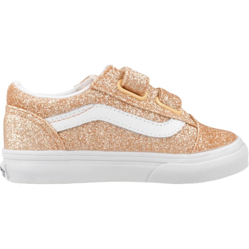 Buty VANS OLD SKOOL V GLITTER Pomarańczowy 4/5