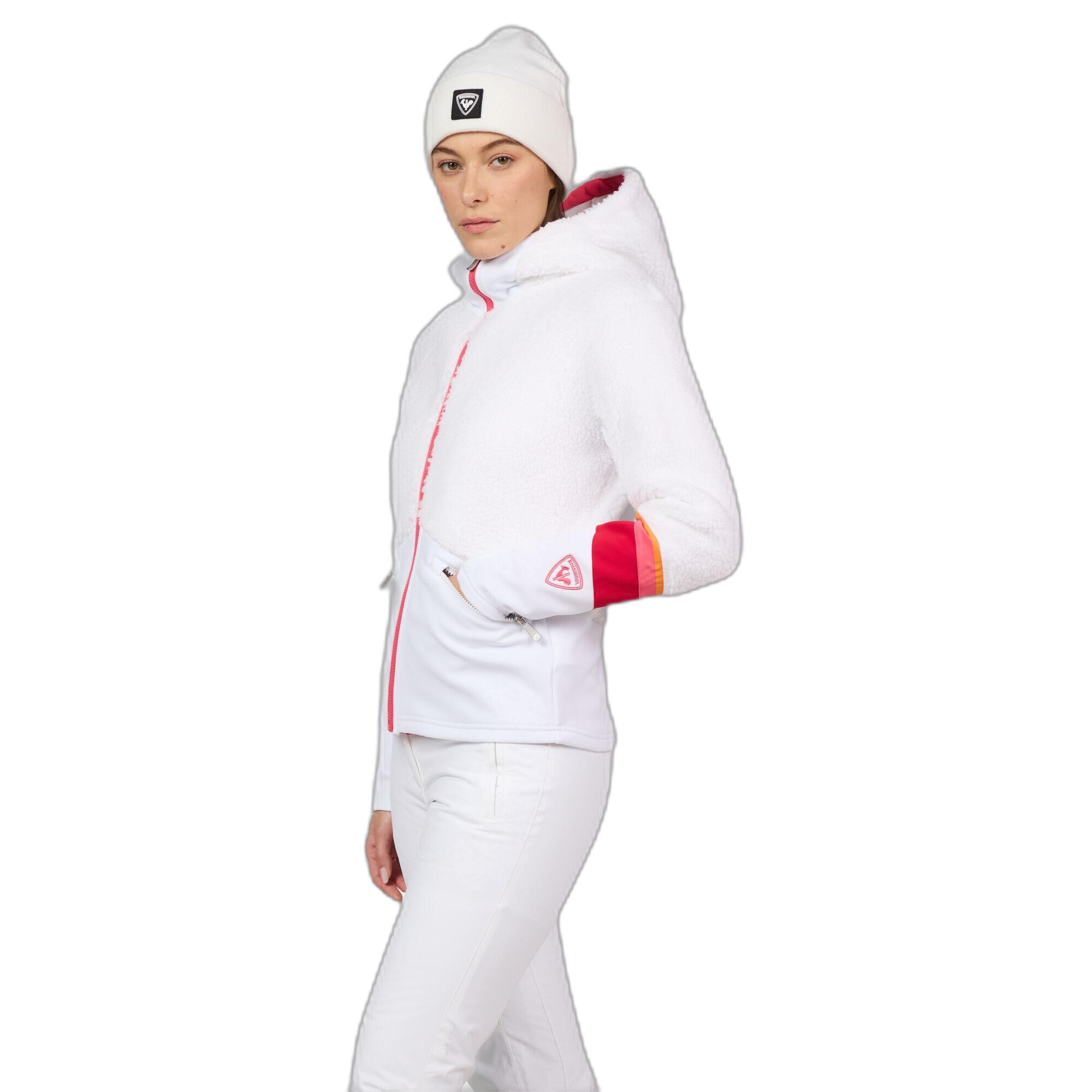 Vrouwelijke fleece skijas met volledige rits Rossignol Wispile 2/7