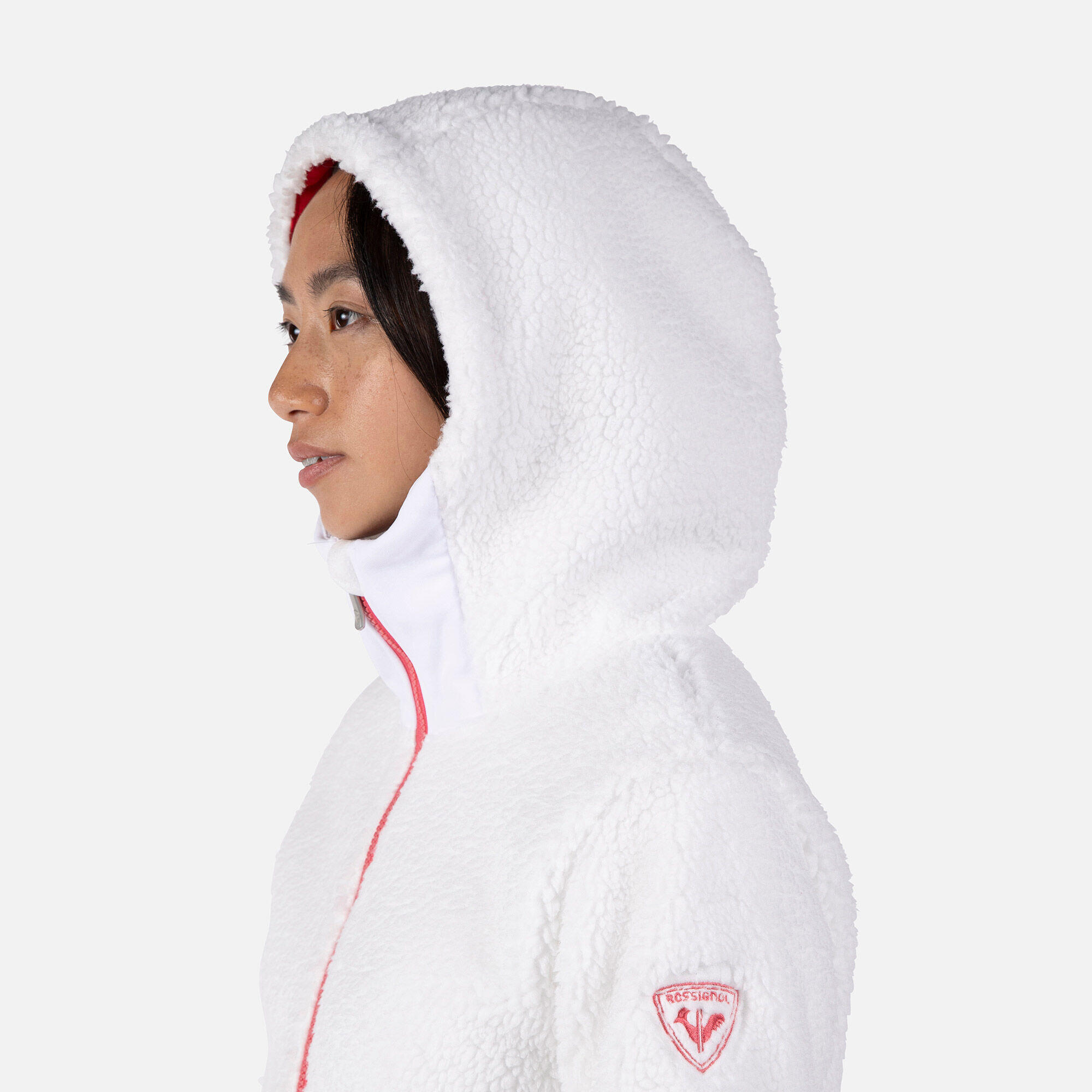 Vrouwelijke fleece skijas met volledige rits Rossignol Wispile 5/7