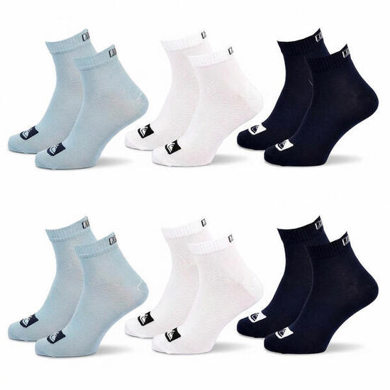 Quiksilver Pack de Chaussettes Homme QUARTER Lot 6 Paires Sport