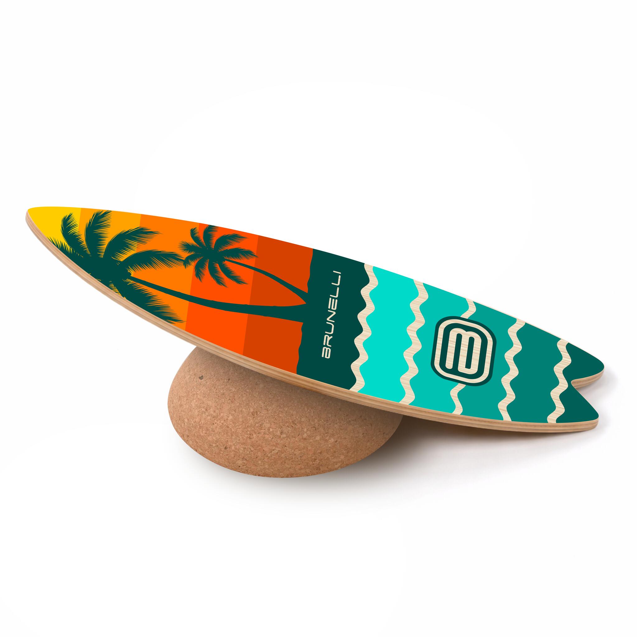 Surfer Balance Board Set Holz mit Halbkugel – Gleichgewicht & Koordination 2/5