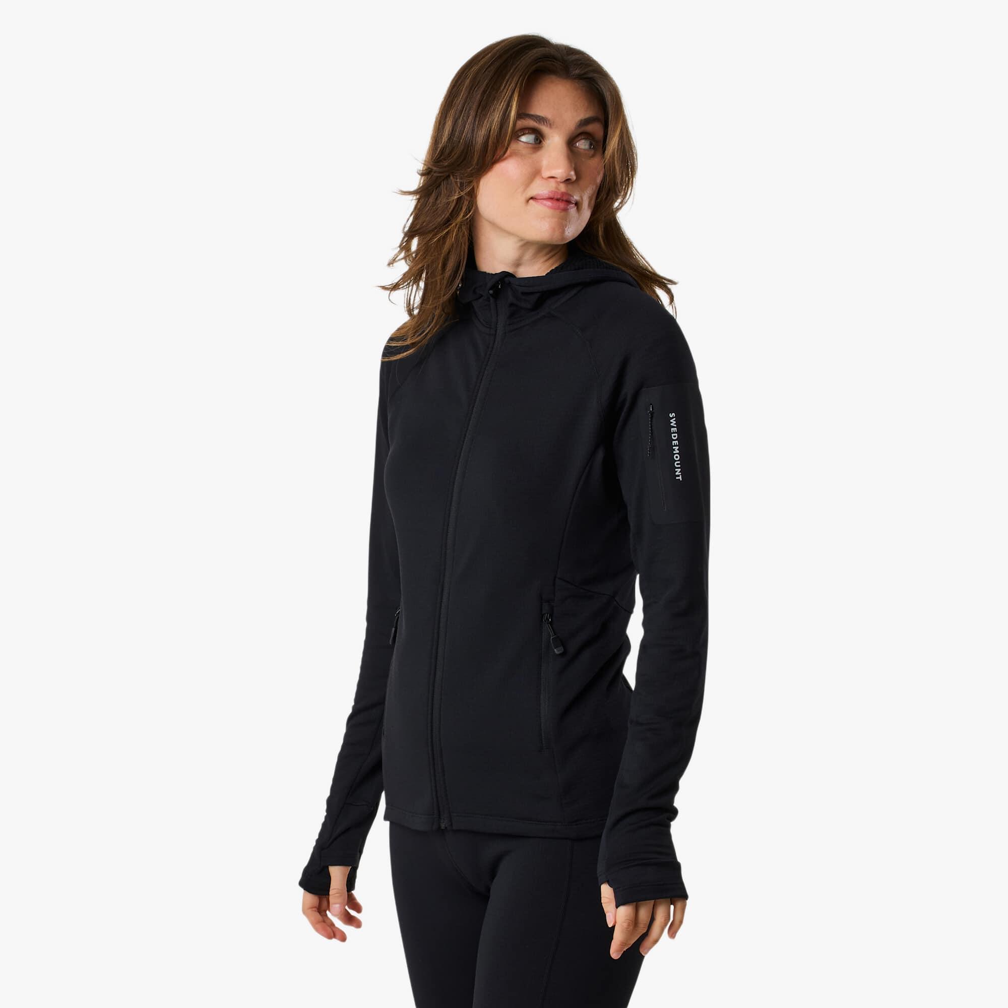 Felpa da allenamento da escursionismo da donna Ultra Light Tech Midlayer Hood 4/7
