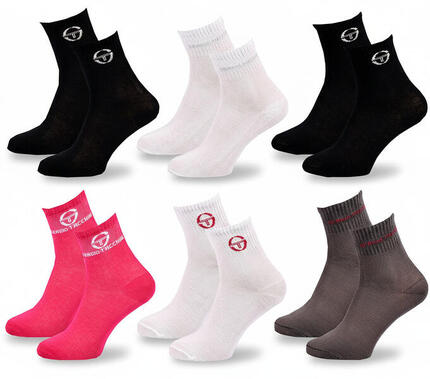 Sergio Tacchini Pack Chaussettes courtes Fille Quarter Lot de 6