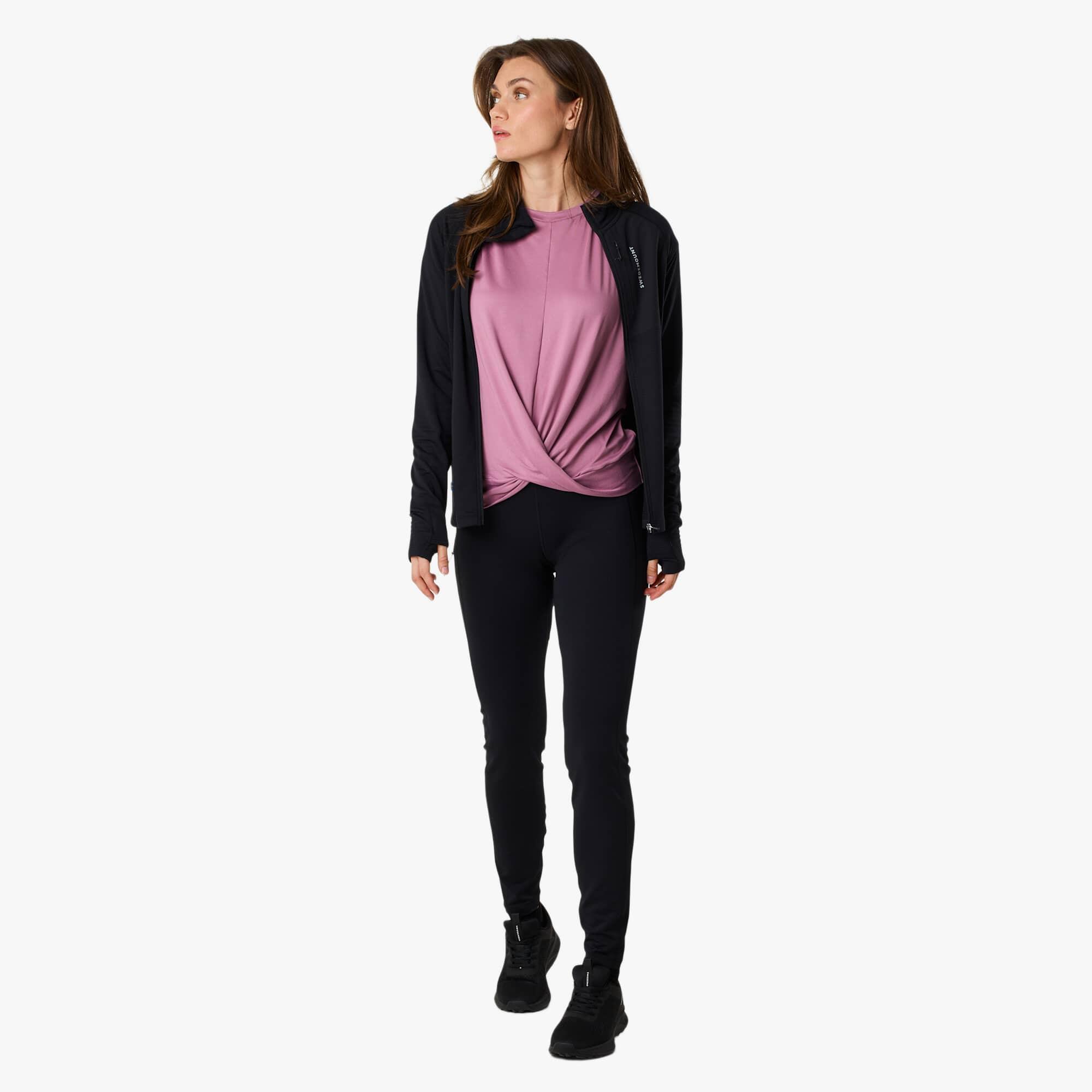 Pull randonnée femme respirant Ultra Light Tech Midlayer Full Zip entraînement 3/6