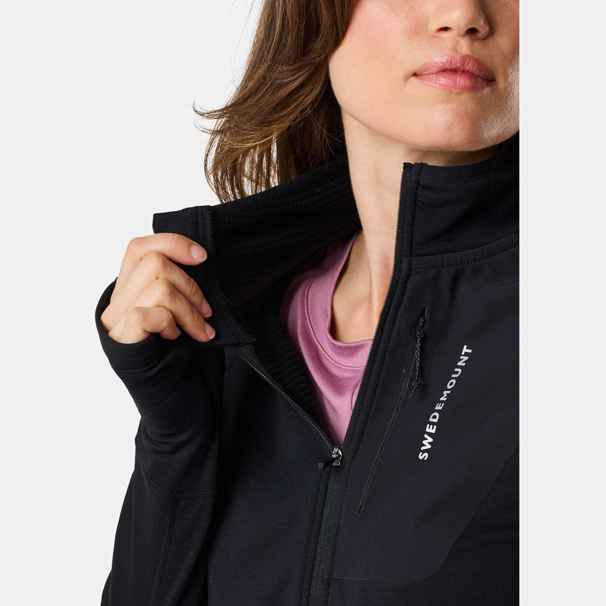 Pull randonnée femme respirant Ultra Light Tech Midlayer Full Zip entraînement 5/6