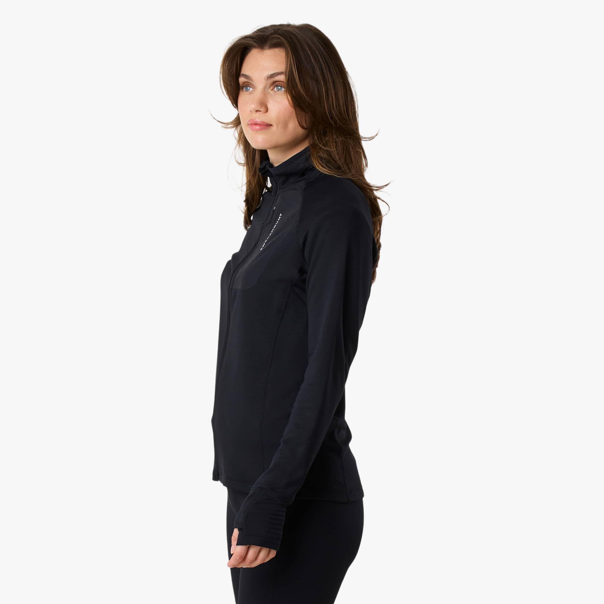 Pull randonnée femme respirant Ultra Light Tech Midlayer Full Zip entraînement 4/6