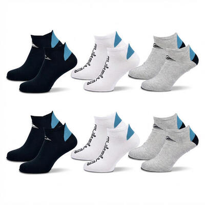 Quiksilver sokkenpakket voor heren sneaker set van 6 paar sport