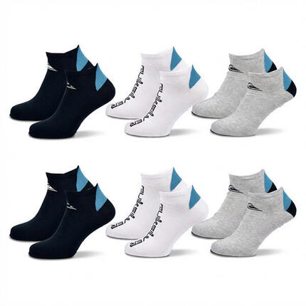 Quiksilver Pack de Chaussettes Homme SNEAKER Lot 6 Paires Sport