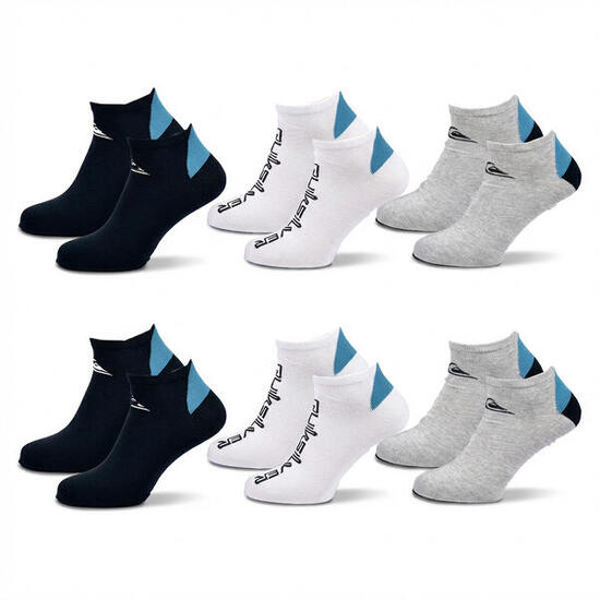 Quiksilver Pack de Chaussettes Homme SNEAKER Lot 6 Paires Sport