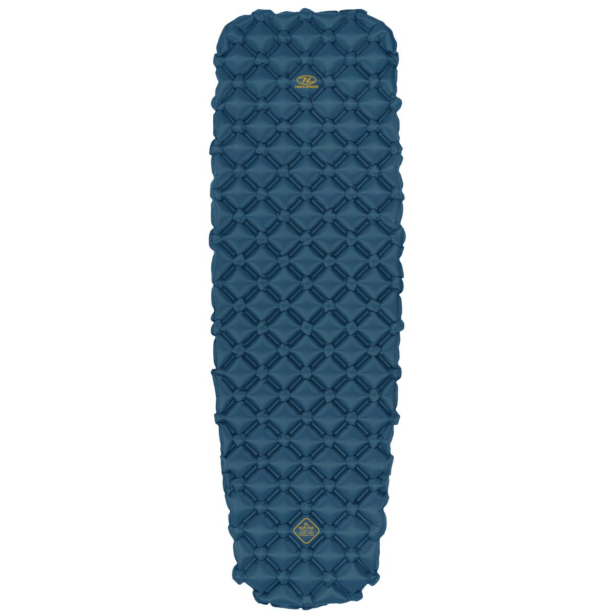 HIGHLANDER inflatable sleeping mat NAP-PAK XL - R-value 1.5 - Blue
