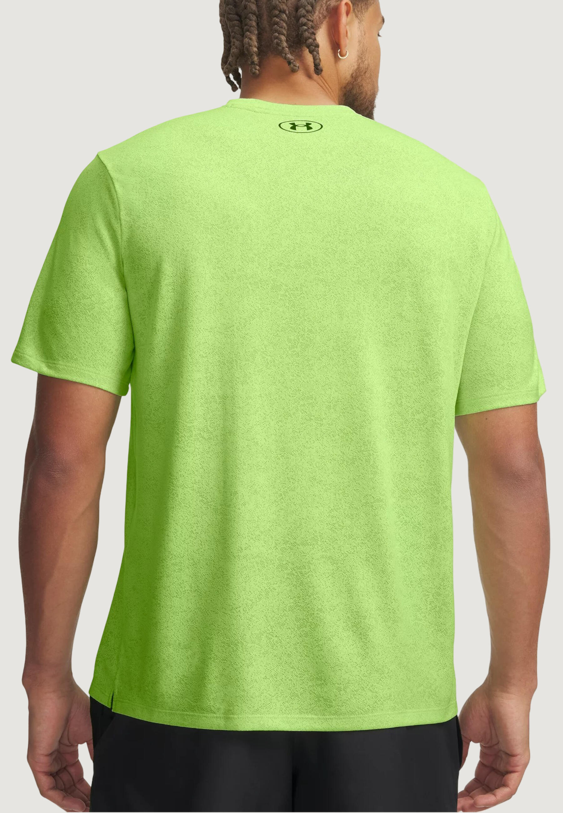 Crop top T-shirt UA TECH TEE PIXELATE HEREN Groen 3/4