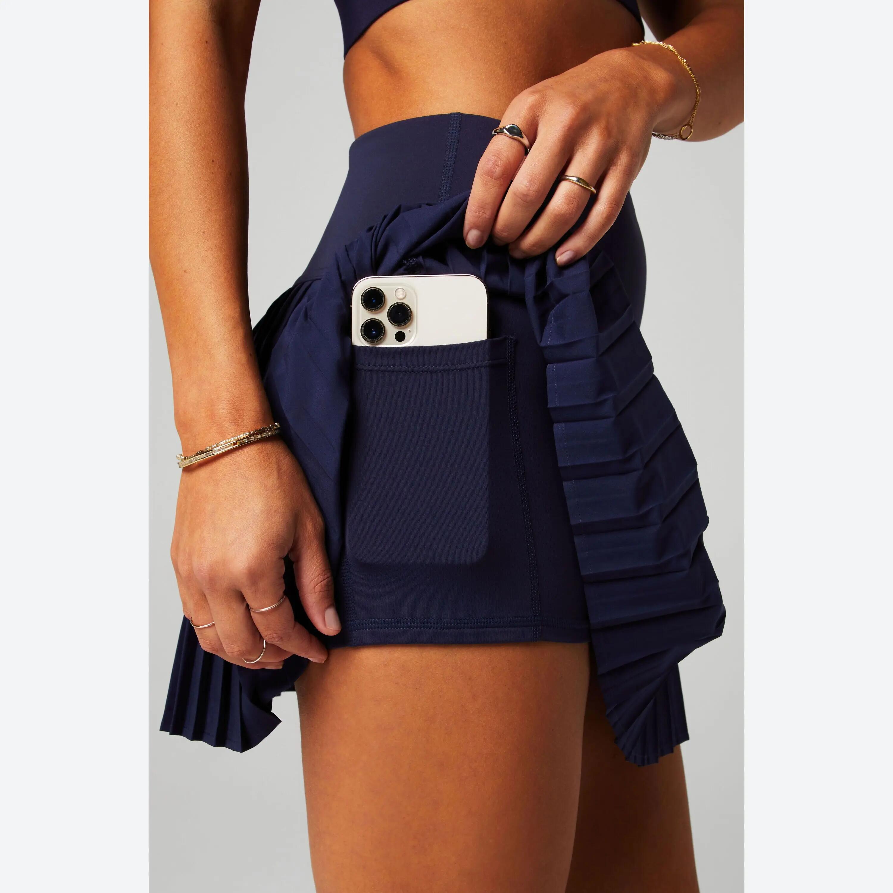 Dames Rock Hot Shot Pleated Classic Mini Skirt Van Gerecycled Materiaal 5/6