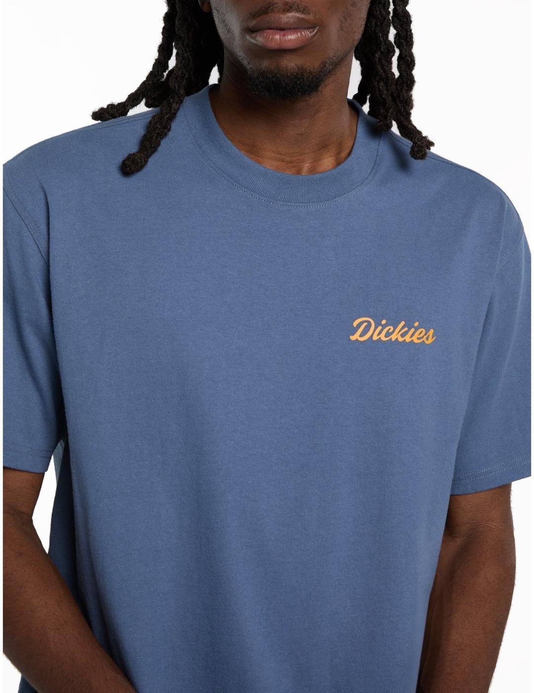 Camiseta para Hombre Dickies Wellsville  Azul 3/6