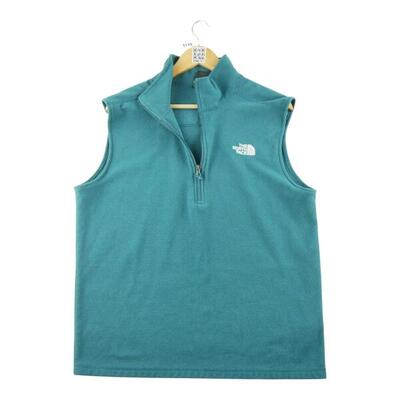 Tweedehands - fleece pullover heren tnf turquoise - als nieuw